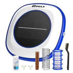 lot 11529 image: ENHULK Solar Pool Ionizer, Upgraded Floating Cleaner - Cleans Pools Up to 45,000 Gallons, Ideal for Above Ground, In-Ground Pools, Spas, and Hot Tubs(Blue)