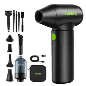 lot 11544 image: YOFIGO Compressed Air Duster, 150000 RPM Electric Air Blower for Drone Maintenance, Camera Sensor & Lens Cleaning Kit, Professional Duster for DJI, DSLR, 3D Printers & Sensitive Optics