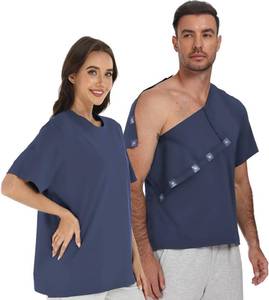 lot 12159 image: Recorah Magnetic Post Surgery Shirts for Men & Women - Adaptive Full Open Tear Away Clothing for Easy One-Handed Dressing - Shoulder, Mastectomy & Dialysis Surgery Wear