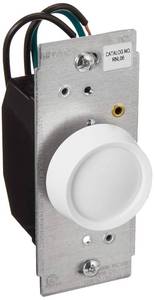 lot 12199 image: Leviton Trimatron Rotary Dimmer Switch for Dimmable LED, Halogen and Incandescent Bulbs, RNL06-10Z, White