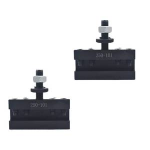 lot 12218 image: Timunr 2Pcs AXA 250-101 Quick Change Tool Post Holder Quick Change Tool Post Turning Facing Holder Fit for 12 Inch Swing 250-111 or 250-100