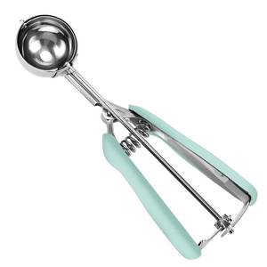 lot 12220 image: HOMURE H Cookie Scoop 2 Tablespoon, Size #40 Cookie Dough Scoop, 2 Tbsp 30 ml 1 oz Cookie Scoop for Baking, Mint, Spring-Loaded Scoop, Comfortable Grip (Spring Is Broken)