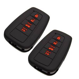 lot 12233 image: Silicone Remote Key Fob Cover for Toyota Camry 2018-2024 XLE XSE LE SE Corolla Avalon C-HR Highlander Prius RAV4 4Runner Prado