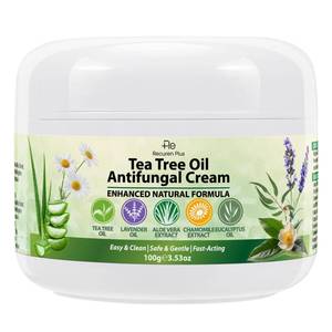 lot 12279 image: Recuren Plus Antifungal Cream with Tea Tree Oil �� Advanced Herbal Relief for Skin Fungus, Jock Itch, Eczema, Athletes Foot, Tinea Versicolor, Natural Treatment �� 100g