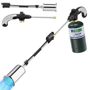 lot 13677 image: Sondiko Propane Torch Weed Burner, High Output Weed Torch Flamethrower, 30 Detachable Long Arm Heavy Duty Blow Torch For Garden, Wood, Ice, Snow, Melting(PROPANE TANK NOT INCLUDED)