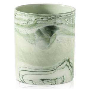 lot 13695 image: Howise 7.2 inch Large Utensil Holder for Kitchen Counter, Marble Utensil Crock Spatula Holder for Countertop Cooking Tools Storage Caddy Farmhouse Kitchen Decor (Marble-Green)