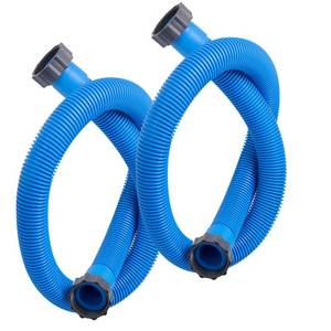lot 13701 image: jarkamm 2-Pack 1.5 Inch Pool Pump Hose Replacement for Above Ground Pools, 59 Long Flexible PE Pool Filter Hose for Most 1.5 Inch Diameter Sand Filters & Saltwater Systems (Blue)