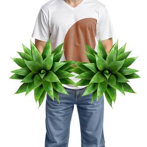 lot 13707 image: Velener Artificial Agave Plant Set,18 Inch, Faux Aesthetic Plants for Home Decor, Realistic UV Resistant Fake Agave Plants Without Pot, Set of 2