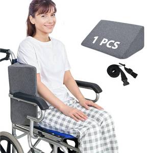 lot 14095 image: KAAMOS Lateral Support for Wheelchair Pads Cushions for Seniors Wheelchair Pillow Back Support Foam Wedge Cushion Wheel Chair Side Guards Panels Stabilizer Attachment (1Pcs)