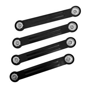 lot 14112 image: Racfenick 4 Pack Glider Bearing Arm Bracket Hardware Rocker Replacement Parts,9 Length,7-12 Between Mounting Holes (Black)