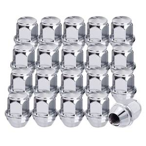 lot 14120 image: 20 Pcs 14x1.5 One-Piece Chrome OEM Factory Style Lug Nuts for Stock Wheels, Replacement for 201520162017201820192020 Mustang Edge MKX MKZ Aviator