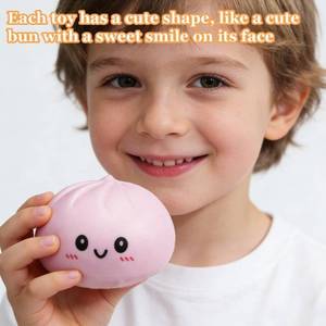 lot 14148 image: Dumpling Squishies,Glitter Dumpling, Glitter Squishy with Box,Easter Basket Stuffers (Purple)