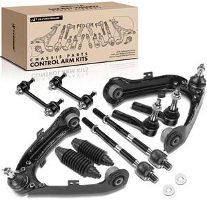 lot 15570 image: A-Premium Set of 10, Front Upper Control Arm, Sway Bar Link, Inner Outer Tie Rod End, Compatible with Chevrolet Colorado 2006-2012, GMC Canyon 2006-2012, Isuzu I-280 2006, I-290 2007-2008, I-370 2008