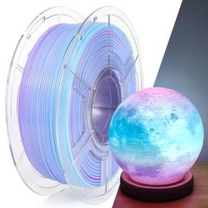 lot 16005 image: IEMAI PETG Filament 1.75mm, Translucent Dual Color Gradient Blue to Purple, High-Speed 3D Printer Filament Up to 600mms, 1kg Spool for Artistic Creations & Home Decor