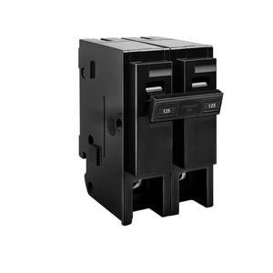 lot 16010 image: 125 Amp Circuit Breaker 2 Pole,Replace for HOM2125 Breaker,Compatible with Most Load Centers.125 Amp 2 Pole,120240V,Plug-in Circuit Interrupter,Thehermal Magnetic Protection,2 Gang Interrupter