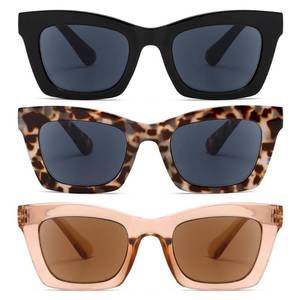 lot 16016 image: FSRTEP Reader Sunglasses 3 Pack Reading Sunglasses for women Stylis Style UV400 Full Lens Outdoor Reader Spring Hinge 2.0