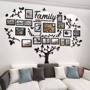 lot 16019 image: DIY Wall Decor Living Room Family Tree Wall Decor Sticker 3D Picture Frames Collage Wall Decor Living Room Decor