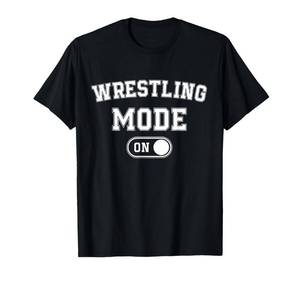 lot 16443 image: Wrestling Mode On Funny Wrestler Gift Grappler Coach Trainer T-Shirt 3XL