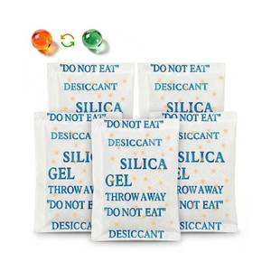 lot 16448 image: GamPark 50 Pack 5 Gram Desiccant Packs for Storage, Premium Silica Gel Packets (Rechargeable & Color Indicating), Safe Food Grade Moisture Absorbers for Storage Bins, Electronics, 3D Filament