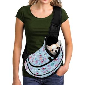 lot 16449 image: COEQINE Dog Carrier Sling Xs Cute Summerween Witch Skull Kiss Goth Sling Bag Crossbody for Dogs Walking Hands-Free Locking Safety Zipper Breatheable Mesh Bag Lightweight Satchel Soft Pouch