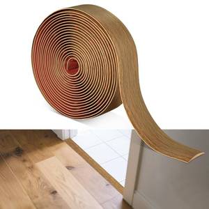 lot 16454 image: 20Ft x 2 Vinyl Threshold Floor Transition Strip Trim Flooring Transition Strips Self Adhesive Wood Flat Divider Carpet Transitions Laminate Strip for Joining Laminate Tiles Carpet Doorway Transitions