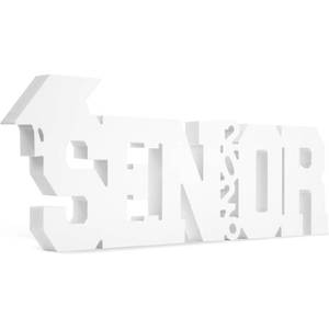 lot 16467 image: Large Senior 2026 Sign Graduation Decorations Class of 2026 Photo Booth Props for Photoshoot, Graduation Table Centerpieces for Senior Night Decor Letter Sign Grad Party Supplies - White
