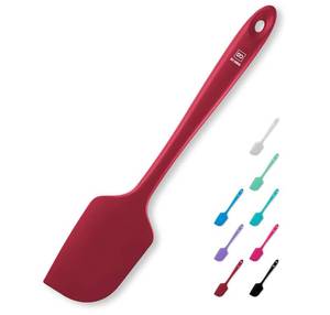 lot 16473 image: DI ORO - Large Silicone Spatula - 600�F Heat-Resistant Spatula - Seamless Design - Pro-Grade Non-Stick Silicone Rubber with Reinforced Stainless Steel S-Core Technology (RED)