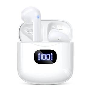 lot 16476 image: KTGEE Wireless Earbuds Bluetooth 5.3 Headphones, 40Hrs Playback Stereo Ear Buds with LED Display Charging Case IPX7 Waterproof in-Ear Earphones with Mic for Phone Tablet Laptop Sports, White