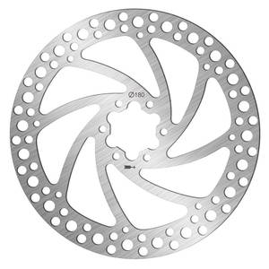 lot 16483 image: BUCKLOS 140mm 160mm 180mm 203mm MTB Disc Brake Rotor with 6 Bolts, Bicycle Brakes Stainless Steel Rotors M5 Screws, Opposite Hole Distance 44mm, fit Mountain Road Bikes MTB BMX