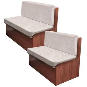 lot 18007 image: ANARACHON Leather Look RV Camper Dinette Cushion Covers, Washable RV Couch Cushion Covers Dinette Booth Seats Stretchable Camper Seat Covers (02 Beige, 2 Sets)