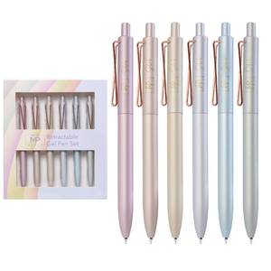 lot 18021 image: Mr. Pen- Retractable Gel Pens Set, 6 Pack, Black Ink, Metallic Pastel Barrels, Fine Point 0.7mm, Fast Dry, Smooth Writing, Cute Pens for Drawing, Writing Planner and School Supplies