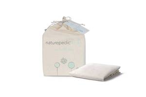 lot 18402 image: Naturepedic Organic Contoured Changing Pad Cover - Easy to Clean, Lightweight & Portable - Comfort 2-Sided and 4-Sided Baby Diaper Changing Pad Cover - 16 x 31