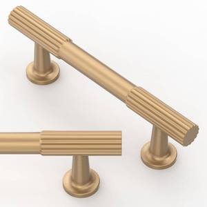 lot 18433 image: Asimerdeco 10 Pack Champagne Bronze Cabinet Pulls 3 Inch(76mm) Kitchen Cabinet Handles Solid Zinc Alloy Cabinet Hardware Drawer Pulls