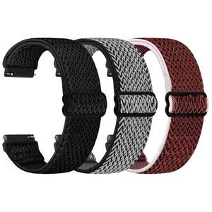 lot 18484 image: TumpCez Quick Release Watch Band - Choice of Width -18mm 19mm 20mm 22mm 24mm Watch Bands, Solo Loop Adjustable Elastic Nylon Watch Straps Replacement Wristband for Men Women
