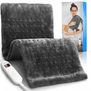 lot 19667 image: RENPHO Heating Pad for Back & Period Cramps, FSA Eligible & HSA Store, Fathers Day Dad Gifts for Men & Birthday Gifts for Women, 12 x24���� Electric Heat Pad for Neck and Shoulder, ETL Certified, Gray