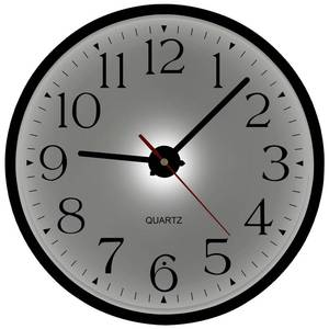 lot 19681 image: JoFomp Night Light Wall Clocks Battery Operated, 12 Inch Silent LED Light Up Wall Clocks for Living Room Decor, Modern Wall Clock for Bedroom Night Glow, Illuminated Clock with Auto-DimmingUSB Cable