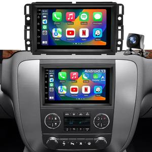 lot 19682 image: 5GWiFi Upgrade Car Radio for GMC Sierra 1500 2007-2013, Chevy Silverado 1500 2007-2013, Yukon Tahoe 2007-2014, Acadia Equinox Enclave HD 7inch Touch Screen Stereo, Carplay Android Auto GPS FM Camera