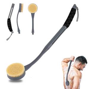 lot 20064 image: Gobiteli Back Scrubber for Shower,20.5 Long Handle Shower Brush for Body for Deep Clean,Back Brush for Shower for Men Women(Grey)