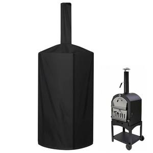 lot 20070 image: QVEEQ Pizza Oven Cover, Outdoor Pizza Oven Cover Dustproof, Weatherproof, Uv Resistant Adjustable Drawstring And Elastic Band Suitable For Wood Fired Pizza Oven BBQ Smoker Grill