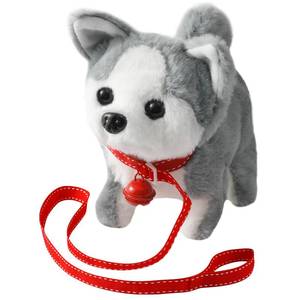 lot 20084 image: KSABVAIA Plush Husky Toy Puppy Electronic Interactive Dog - Walking, Barking, Tail Wagging, Stretching Companion Animal for Kids Toddlers