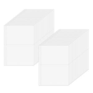 lot 20093 image: Mogoostry 40 Sheets Sheet Protector Clear Page Protectors A4 Paper Protector Sheets for 3-Ring Binder Plastic Paper Sheet Protectors 2 Pockets Per Page for Organizer Documents