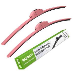 lot 20119 image: OEM QUALITY 26  20 PARRATI Premium All-Season Pink Windshield Wiper Blades (Set of 2)