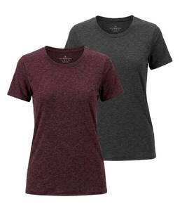 lot 20143 image: BEENIUBEE 2 Pack 100% Merino Wool T Shirt for Women, V Neck Wool Base Layer Women Short Sleeve Undershirt for Outdoor Sports (US, Alpha, Large, Regular, Regular, Crew Neck Muticolor02)