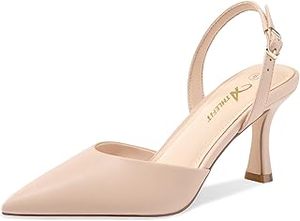 lot 1149 image: Athlefit Womens Slingback Pumps Size 6 Nude