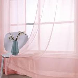 lot 1151 image: Pink curtains approximately 87 by 50in