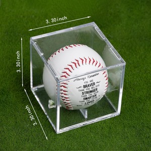 lot 4295 image: Inspirational Baseball with Display Case