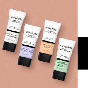 lot 14159 image: CoverGirl Base Business Skin Care Sample Set 30mL Bottles 4 Pack Moisturizing Smoothing Neutralizing and Minimizing