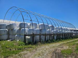 lot 10339 image: ClearSpan Fabric Storage Building with Metal Frame