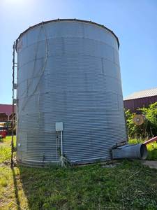 lot 10366 image: Large Grain Storage Silo with Auger System