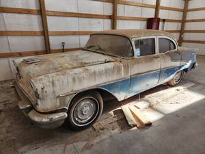 lot 2 image: 1955 Oldsmobile Rocket 88 Four Door Sedan Project Car